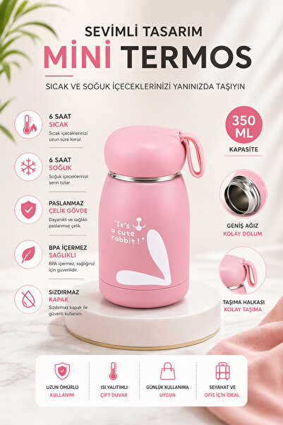 jojobebek Çocuk Sıcak Su Taşıma Termos Çift Duvarlı Paslanmaz Çelik, BPA’sız,...