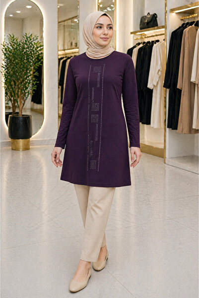 Mutlu City Τουνίκ από χτενισμένο βαμβάκι για μητέρες, σε μεσαία και μεγαλύτερ...