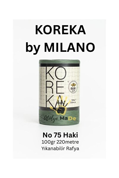 Milano Κορέκα - 75 Χακί Τεκ Γιουμάκ 100γρ 220 μέτρα ΠΛΕΝΕΤΑΙ ΡΑΦΙΑ