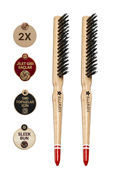 ELSA Επαγγελματική βούρτσα 0.31T με κόκκινη μύτη 2X