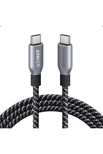 Anker Prime USB-C - USB-C Kablosu, 240W, 90 cm Hızlı Şarj Kablosu, Siyah - A88E2