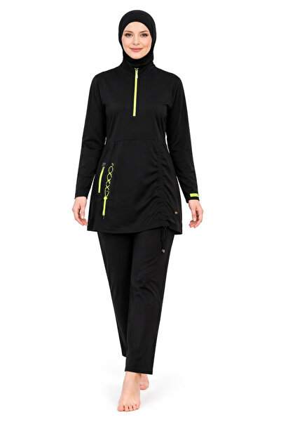 YUYİ Γυναικείο μαγιό TESMAY ATHLETE LYCRA PARAUTIC FABRIC με μισό φερμουάρ