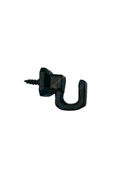 Skygo Cârlig cu șurub negru - Umeraș mic, 15x18mm, 1 buc