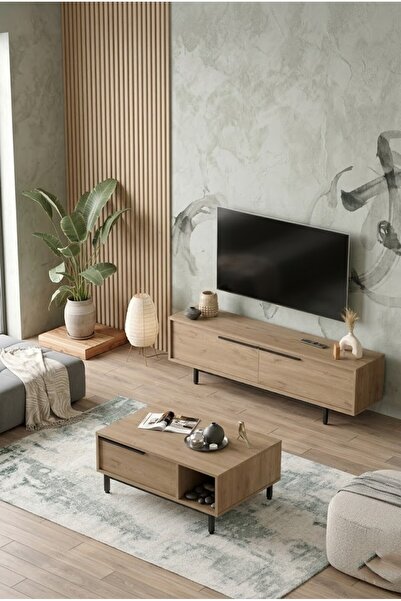 L'occi Concept Leena Modern Tv Ünitesi ve Orta Sehpa 2'li Takım - Salon Mobil...