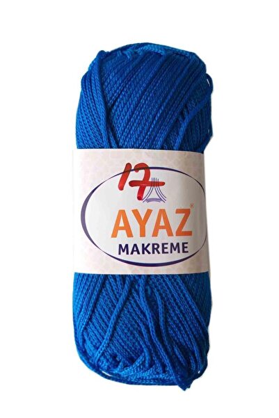 Ayaz Αξεσουάρ τσάντας 100 γραμμάρια Πολυεστέρας Μακραμέ Νο:17 Σαξ Μπλε