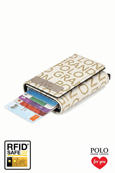 POLOGRAND London Γνήσιο πορτοφόλι Unisex με αυτόματο μηχανισμό με θήκη για κά...