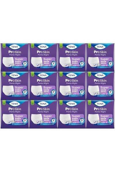 TENA Proskin Pants Süper Night Gece Emici Külot Yetişkin Bezi L - Büyük - Lar...