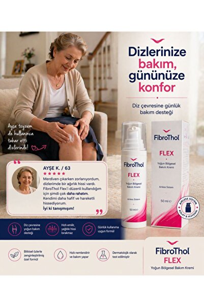FİBROTHOL Flex Yoğun Bölgesel Bakım Kremi - Bilek , Diz ,Bel , Eklem
