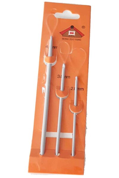 Nusrat Bilişim Σετ 3 Μάλλινες Βελόνες - Αξεσουάρ Τσάντας