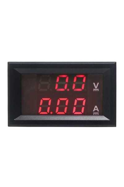 Genel Markalar DC 100V 10A Voltmetre - Ampermetre Panel Tipi