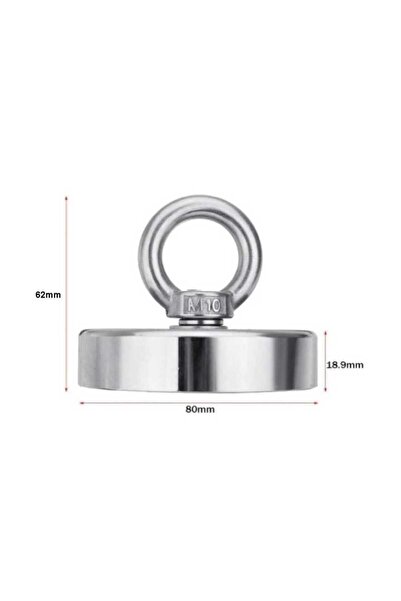 Genel Markalar 80mm Fishing Magnet - Neodyum Pot Mıknatıs