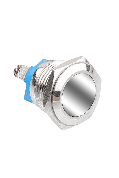 Motorobit 16G-P0 16mm Düz Yaylı Metal Buton