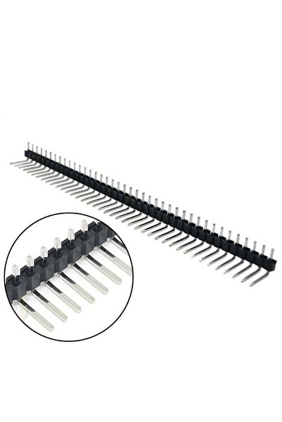 Genel Markalar 1x40 Erkek Header 40 Pin 2.54mm 90 Derece