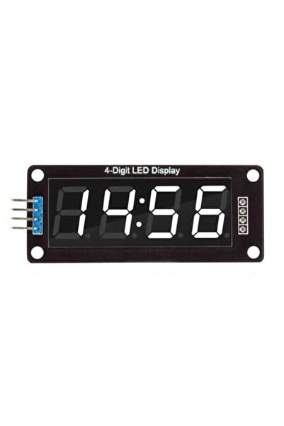 Motorobit TM1637 4 Digit Led Display Saat Modülü - Beyaz