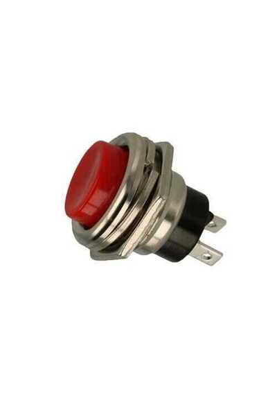 Motorobit PBS26 16mm Push Buton - Kırmızı