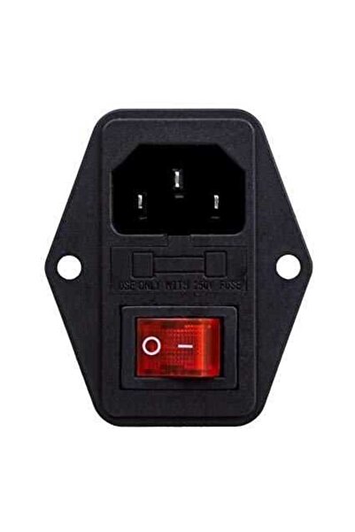 Genel Markalar Kulaklı Erkek Power Soketi - Işıklı Anahtarlı