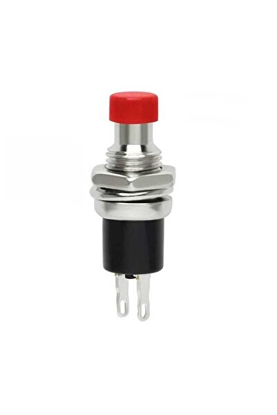 Motorobit DS-110 7mm Push Buton - Kırmızı