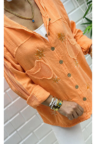 MENSAR OTANTİK Women's Star Patterned Shirt