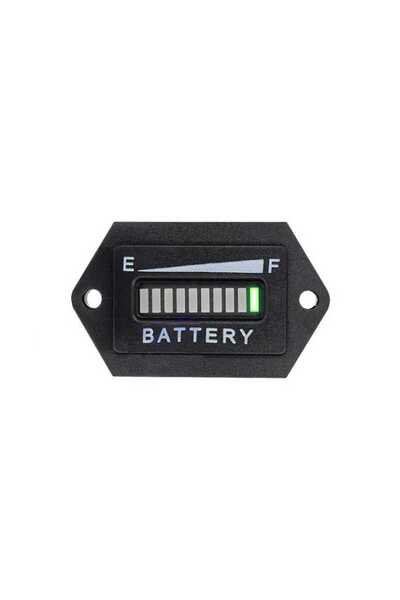Motorobit Panel Tipi Kulaklı 12V Akü Voltaj Kapasite Göstergesi
