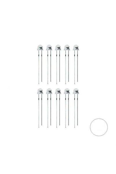 Genel Markalar 4.8mm Beyaz Mantar Led Paketi - 10 Adet