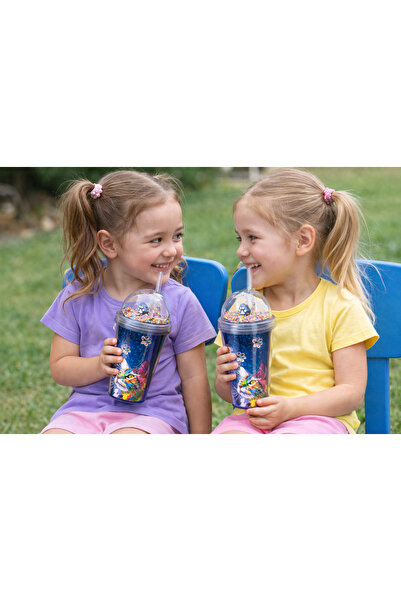 EMİLA HOME Emilahome Lively Double Layer Glass with Straw 600 ml