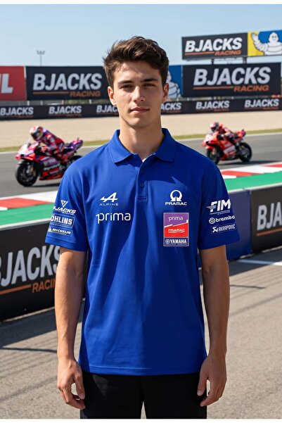 BJACKS Motorsports Wear تي شيرت بولو براماك موتو جي بي - تصميم رياضي فاخر يعك...