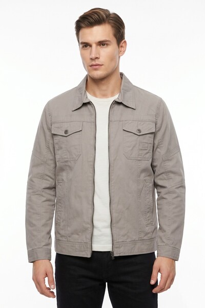 DYNAMO Men's Seasonal Canvas Sports Coat 8002 Bgl-St04368