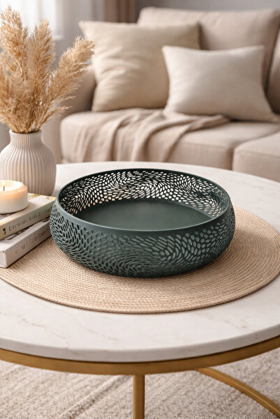 BulindaSHOP Dekoratif Kase ( Haki Yeşil )