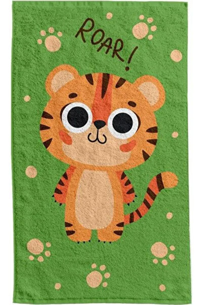 Faro Prosop de mână din bumbac Tigrul Roar 30x50 cm 30 x 50 cm Verde