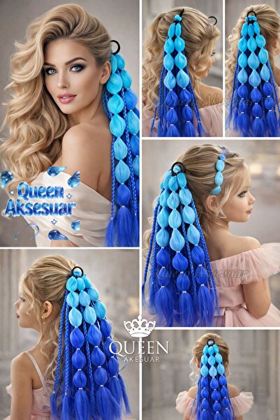 QUEEN AKSESUAR Νέα τάση στη μόδα Μπαλόνι Bubble Πλεκτό ελαστικό Hairpiece τιρ...