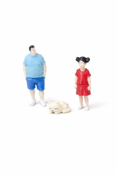 CharmFancy 2'Li 1:50 Ölçek Uyuyan Kedi Minyatür Telefon Süsü Diorama Dollhouse Figür Obje Aksesuar Teraryum
