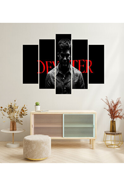 tablomaxtbx 5 Parça Dexter Morgan Seri Katil Polisiye Gerilim Kült Dizi Dekor...