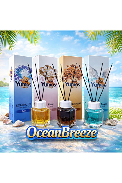 Yumoş Πακέτο Αναπνευστικών Χώρου Ocean Breeze – 4 Yumos (Με Αποσμητικά Φρέσκα...