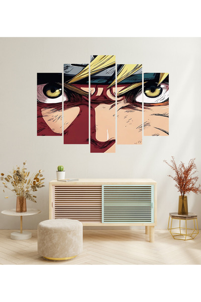 tablomaxtbx 5 Parça Naruto Ninja Anime Manga Shonen Savaşçı Dekoratif MDF Tab...