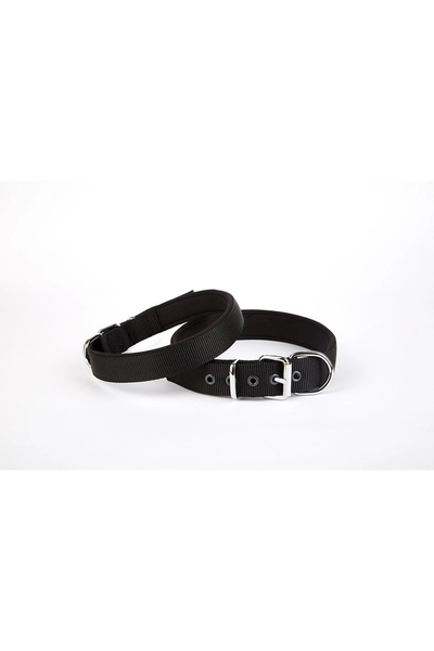 colezium Woven Dog Collar 45-52 cm Black