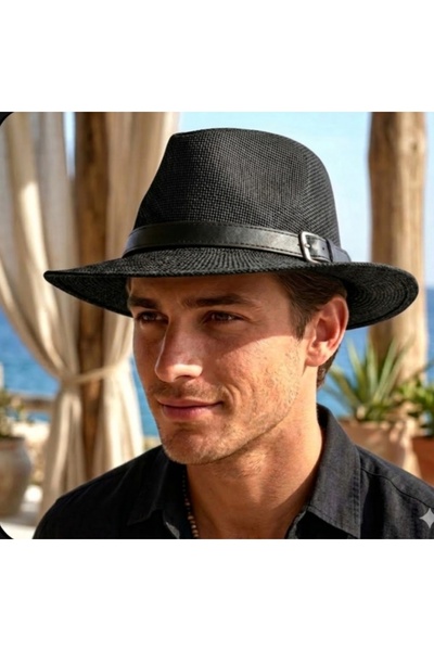 aseh shop Pălărie Fedora Pălărie de plajă din paie