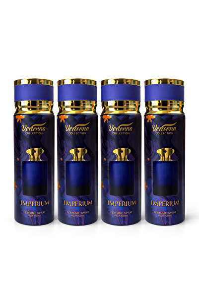 Verona Collection Σετ 4x Σπρέι Σώματος Imperium 200ml – Κομψό & Πολυτελές Ανδ...