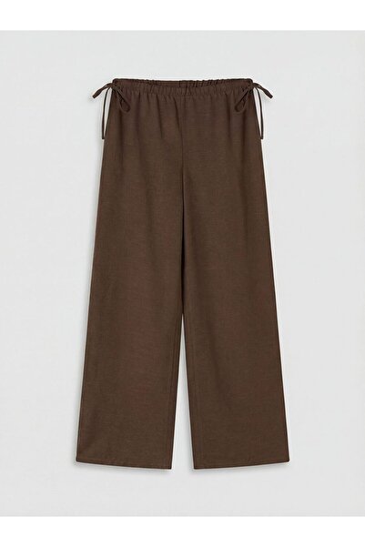 LC Waikiki Lcw Comfort Women's Linen Blend Pants with Elastic Waist
