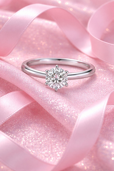 Crystal Diamond Zirconia Tanıtım fiyatı - 1.01 karat 14 ayar beyaz altın kapl...