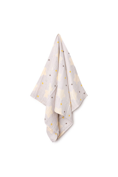 Little Dreams Baby Girl Muslin Blanket Star Printed