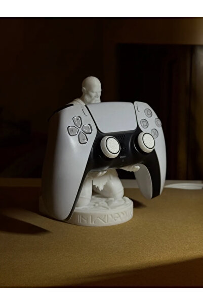 Modulab3D Dekorasyon Kratos PS5 DualSense Kol Standı – God of War Figürlü Kon...