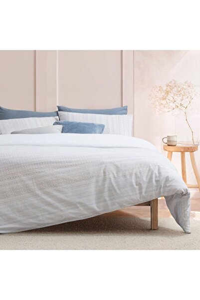 Madame Coco Niort Single Ranforce Bedrucktes Bettbezug-Set - Beige