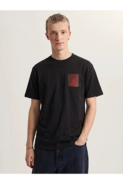 Vans Ανδρικό μπλουζάκι Stretch Stack Crackle SS VN000SWE-BLK1