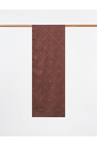 Kayra İmza Figürlü Monogram Şal Acı Kahve