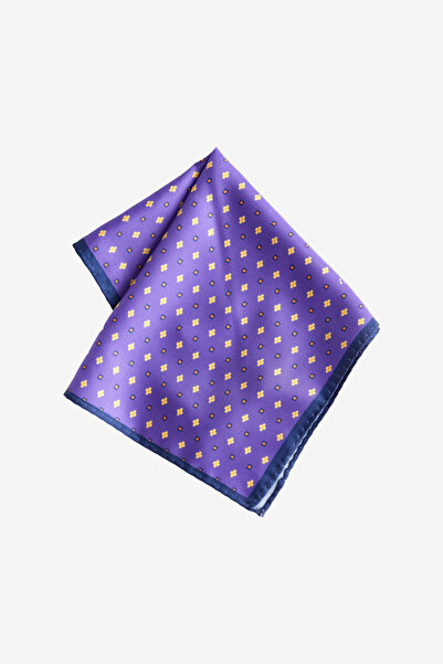 ALTINYILDIZ CLASSICS Ανδρικό μαντήλι με μωβ-κρεμ σχέδιο