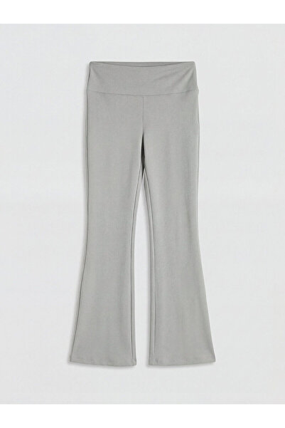 LC Waikiki Koor Sport Grey High Waist Women's Spanish Leggings Sport Leggings...