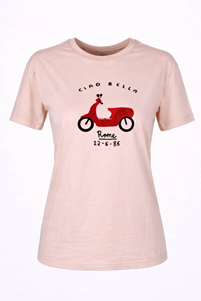 trender 26YDT1000012 Tricou Stone pentru femei Ciao Bella cu guler O