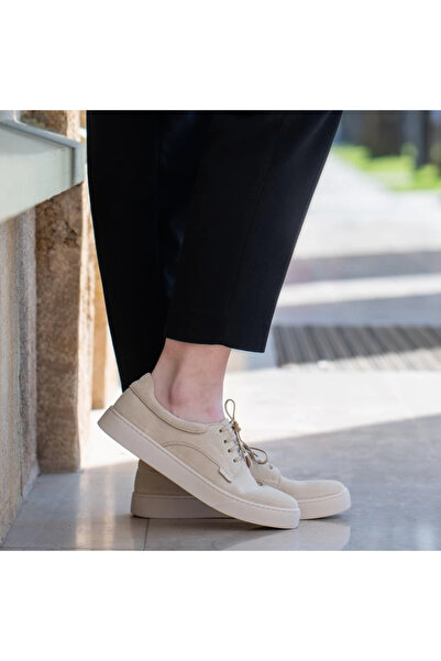 OEM Genuine leather shoes 521 beige velour