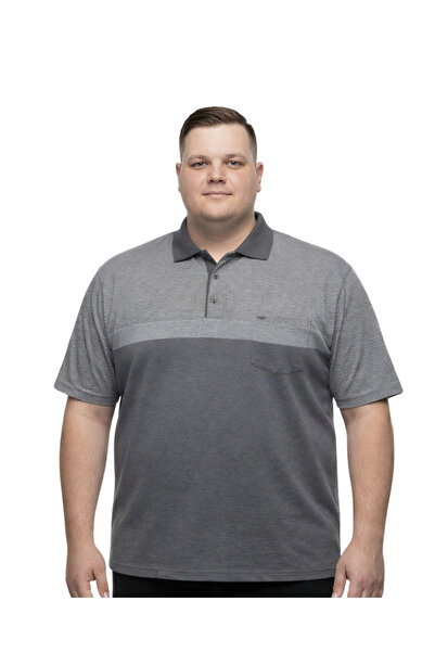 BattalModa Tricou Punto pentru bărbați, mărime mare, cu guler polo, mânecă sc...