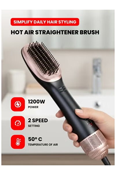 Ogera Hot Air Hair Straightening Brush Fast Smooth Styling Ergonomic All Hair...
